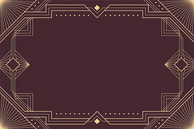 Flat design art deco background