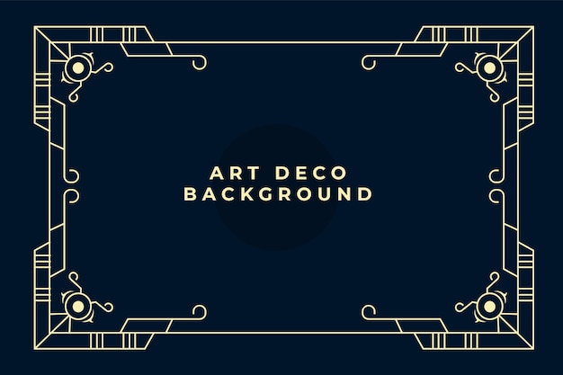 Free vector flat design art deco background