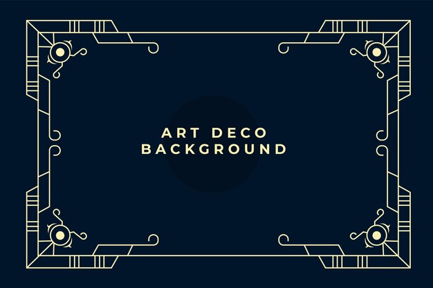 Flat design art deco background