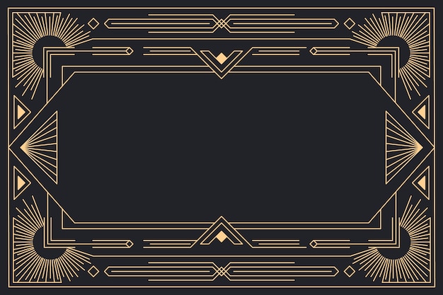 Vector Templates: Flat Design Art Deco Background