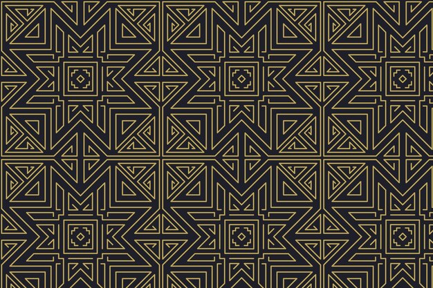 Flat design art deco elegant pattern