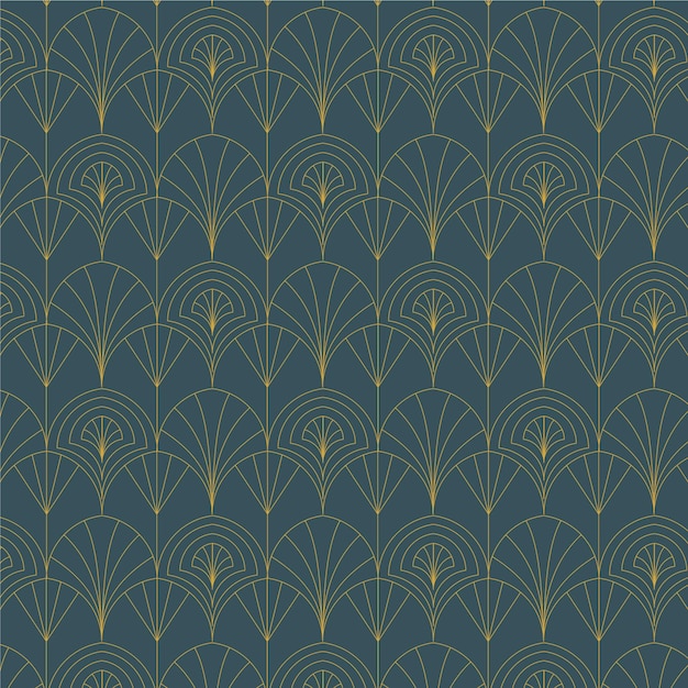 Free vector flat design art deco elegant wallpaper