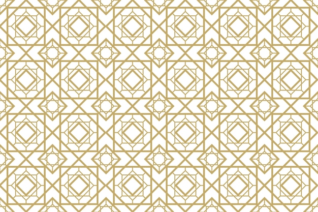 Flat design art deco geometric seamless pattern