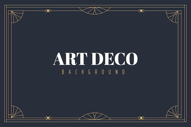 Flat design art deco instagram post collection