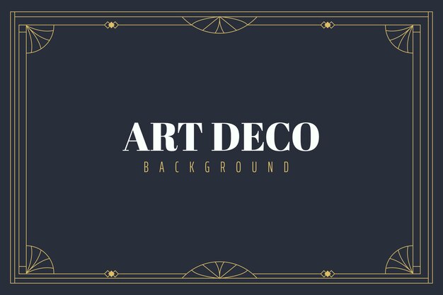 Flat design art deco instagram post collection