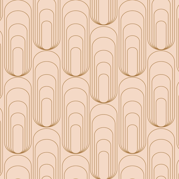 Free vector flat design art deco pattern illustration