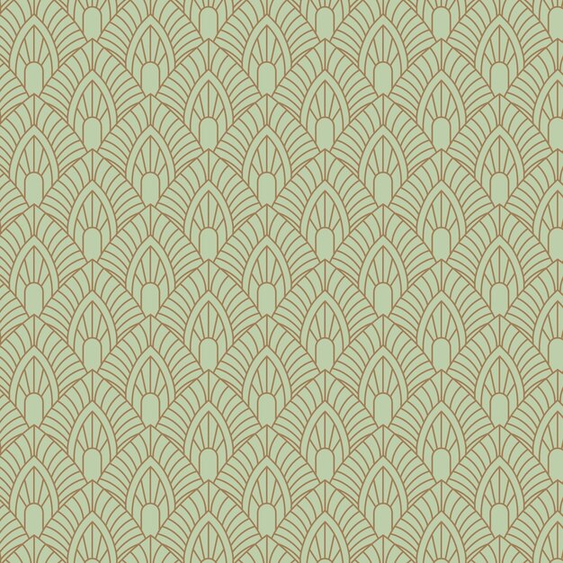 Flat design art deco pattern