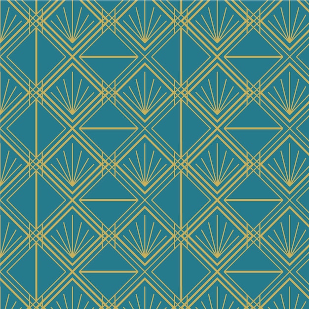 Flat design art deco pattern