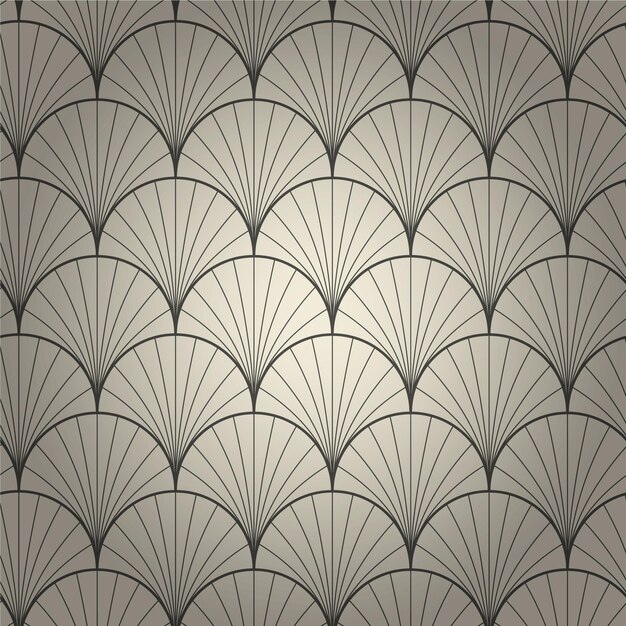 Flat design art deco pattern