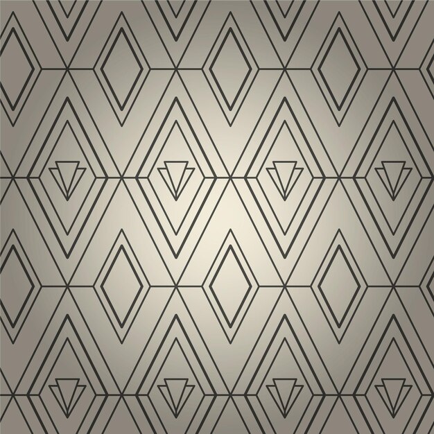 Flat design art deco pattern