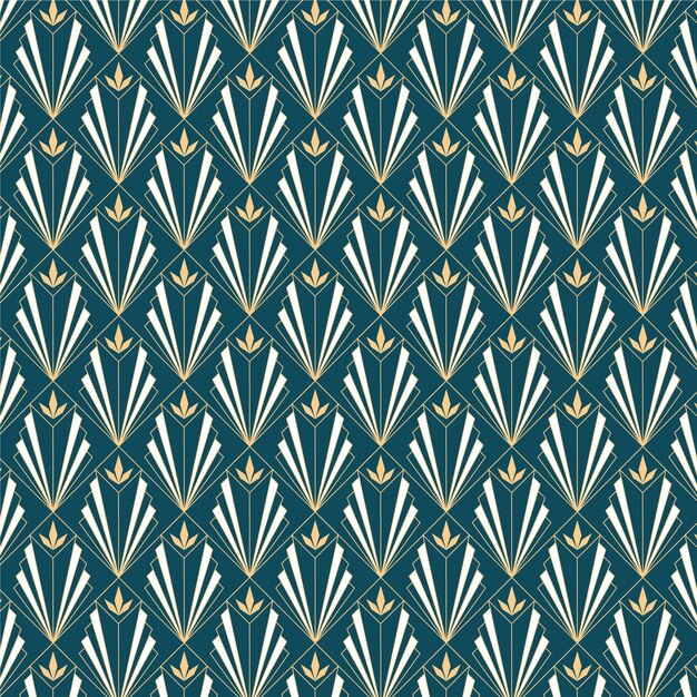 Flat design art deco pattern