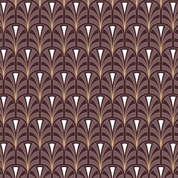 Flat design art deco pattern