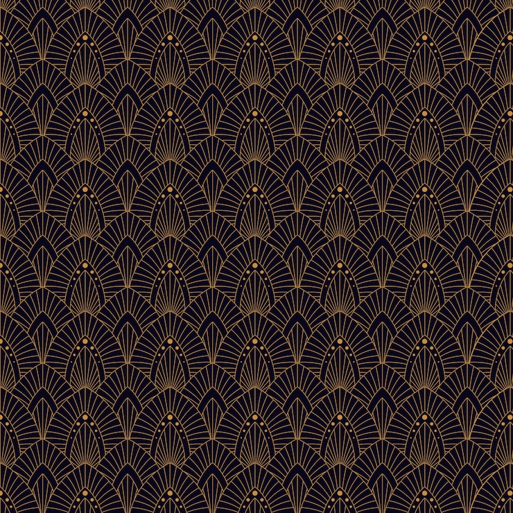 Free Vector flat design art deco pattern