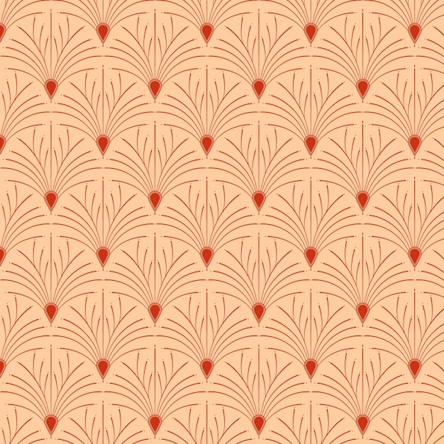 Flat design art deco pattern