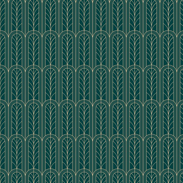 Flat design art deco pattern