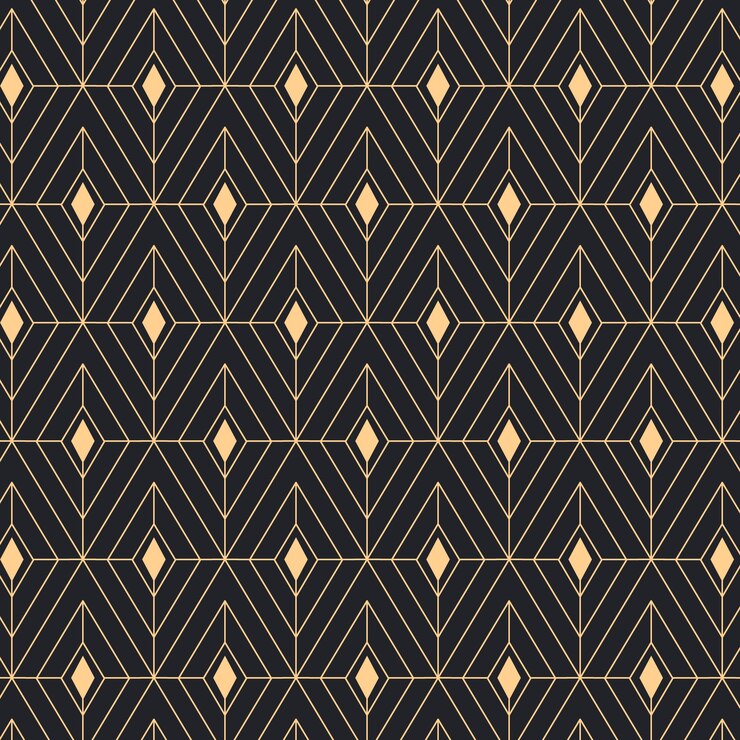Free Vector flat design art deco pattern
