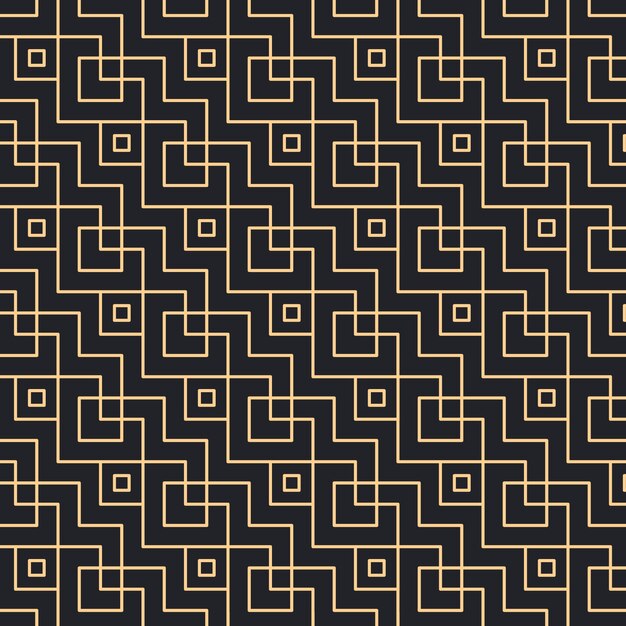 Flat design art deco pattern