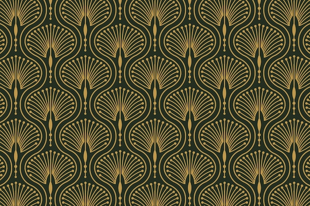 Modello art deco design piatto