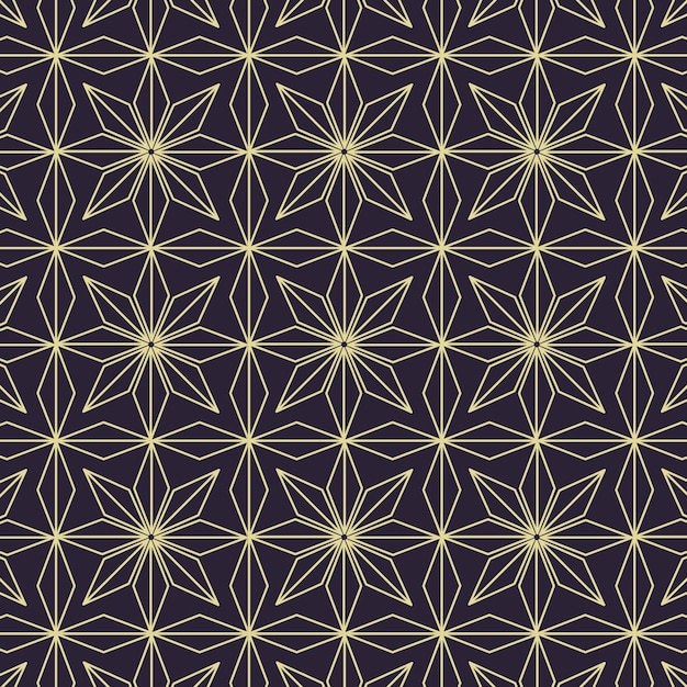 Flat design art deco pattern