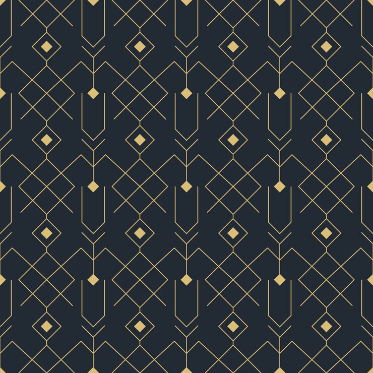 Free Vector flat design art deco pattern