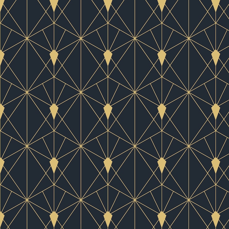 Free Vector flat design art deco pattern