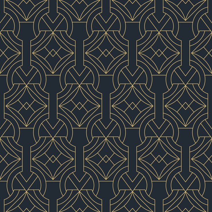 Free Vector flat design art deco pattern