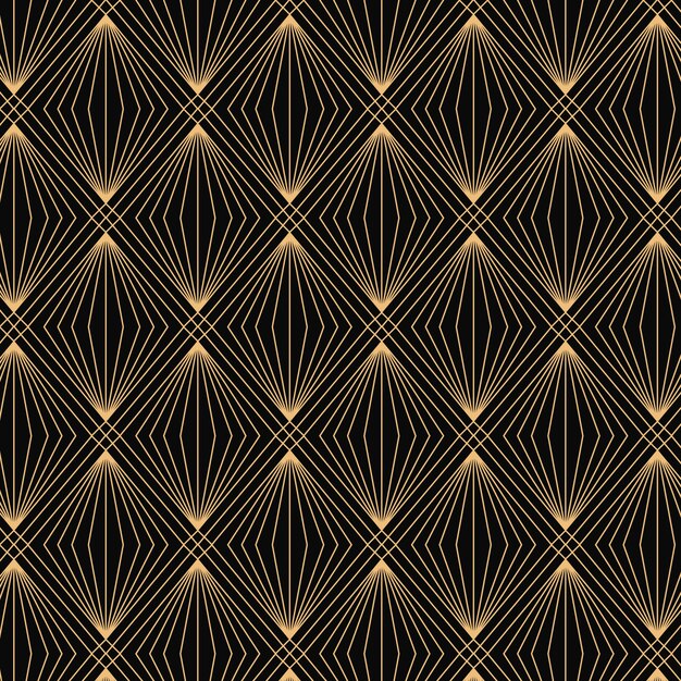 Flat design art deco pattern