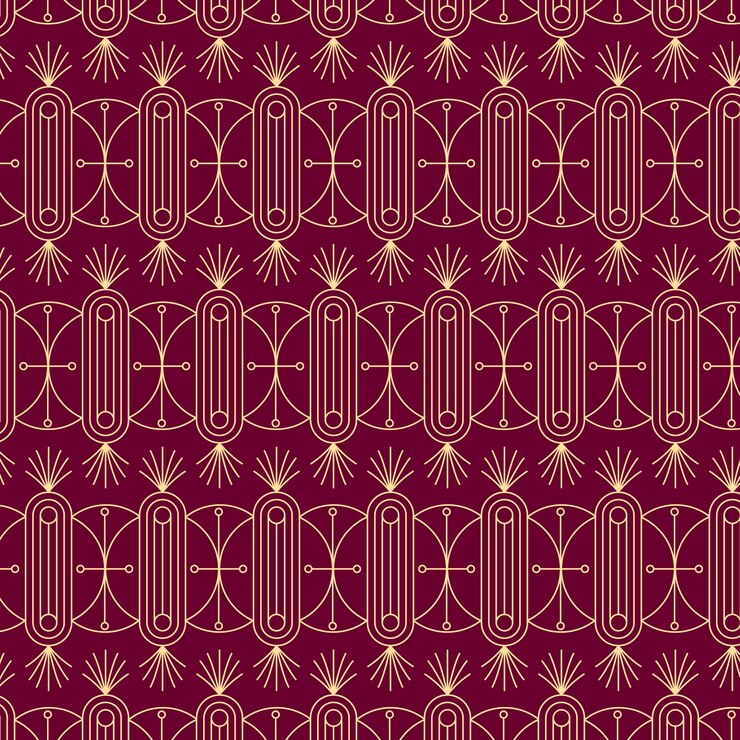 Free Vector flat design art deco pattern