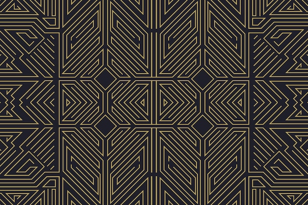 Sfondo premium art deco design piatto