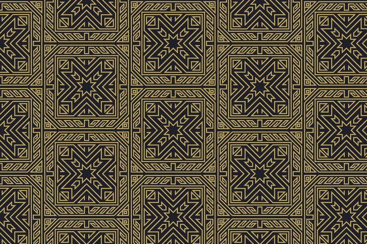 Free Vector flat design art deco premium pattern