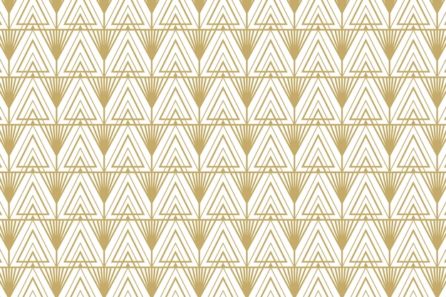 Flat design art deco seamless geometric pattern