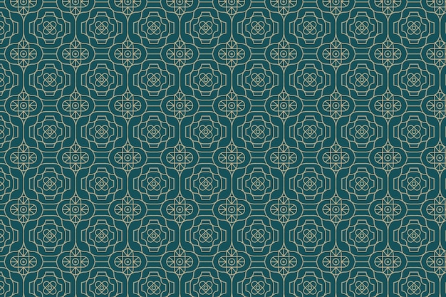 Flat design art deco vintage pattern