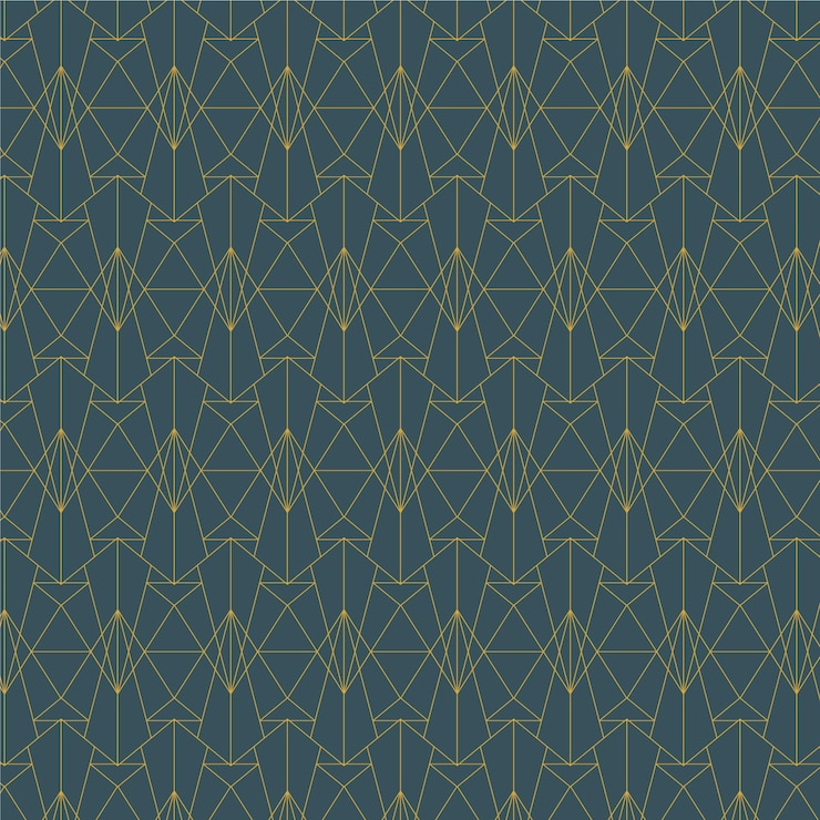 Free Vector flat design art deco wallpaper