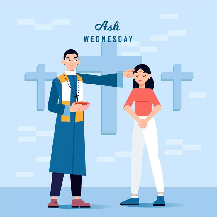 Free Vector flat design ash wednesday