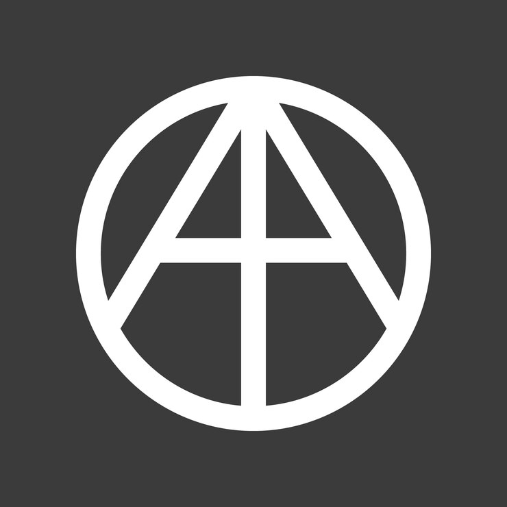Free Vector flat design atheism logo template