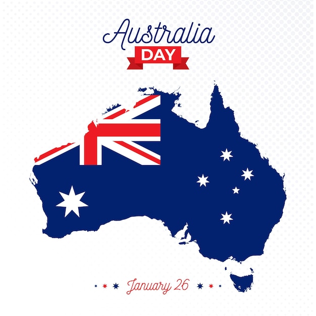 Flat design australia day