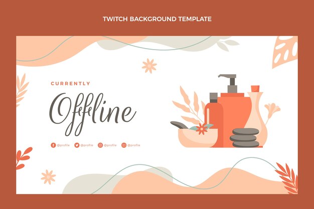 flat design beauty spa template