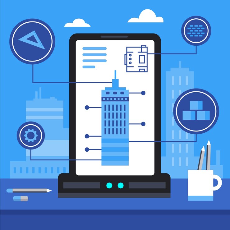 Free Vector flat design  bim illustration