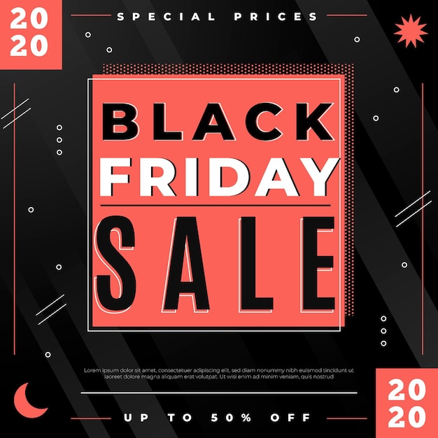 Free vector flat design black friday concept