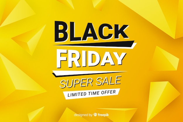 Free vector flat design black friday  sale banner