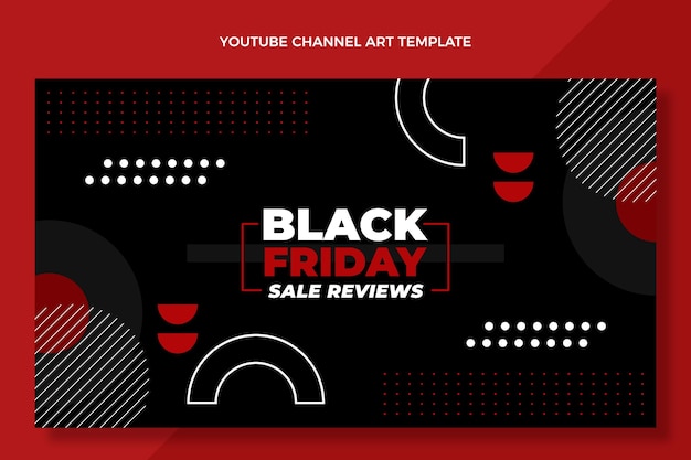 Design piatto black friday canale youtube art