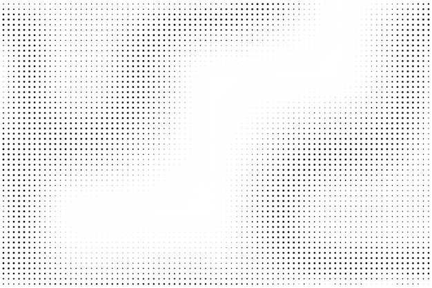 Free vector flat design black and white halftone background