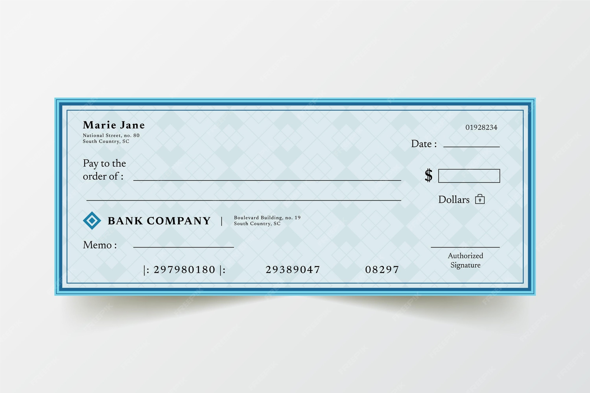Free Cheque Template Vectors, 22+ Images in AI, EPS format Inside Editable Blank Check Template