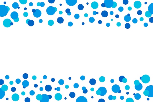 Free vector flat design blue dots pattern