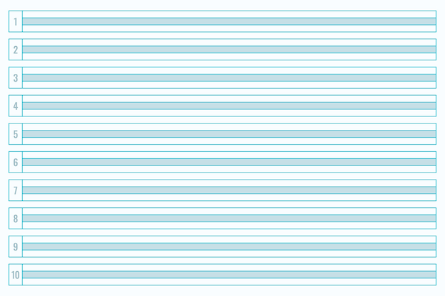 Free vector flat design blue lined paper background