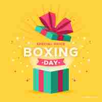 Free vector flat design boxing day sale