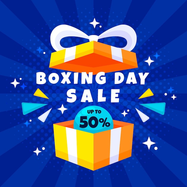 Vendita di boxe day design piatto