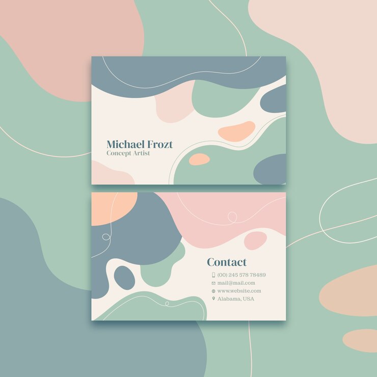 Free Vector flat design business card template