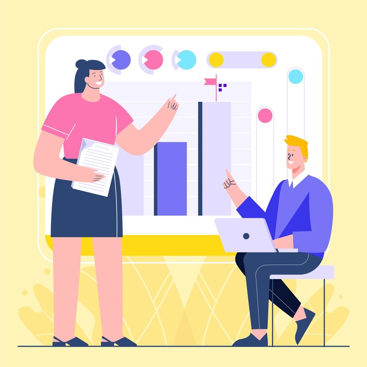 Free Vector flat design business planning concept