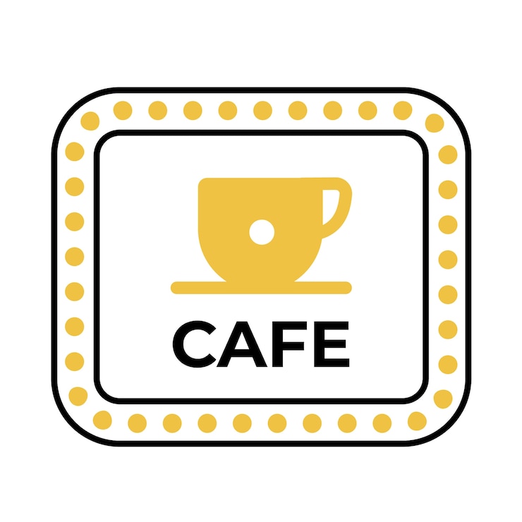 Free Vector flat design cafe signage design